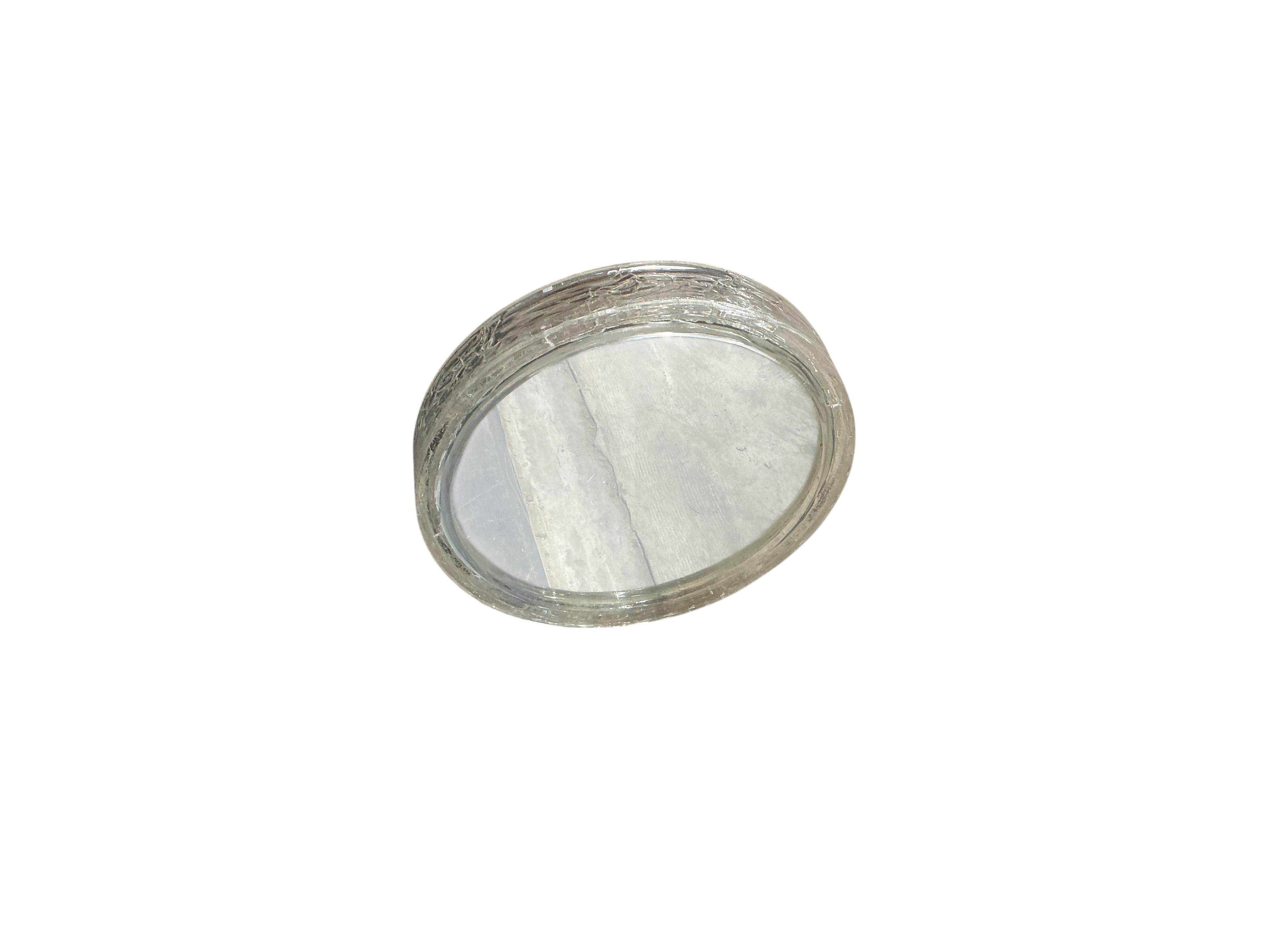A Contemporary circular wall mirror, diameter 48cm
